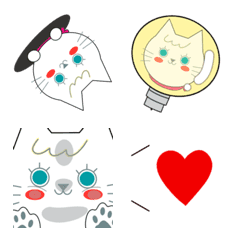 ねこちゃん⭐︎毎日使える絵文字の絵文字メイン画像