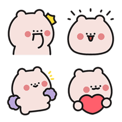 [LINE絵文字] mini Axiong emoji-politeの画像