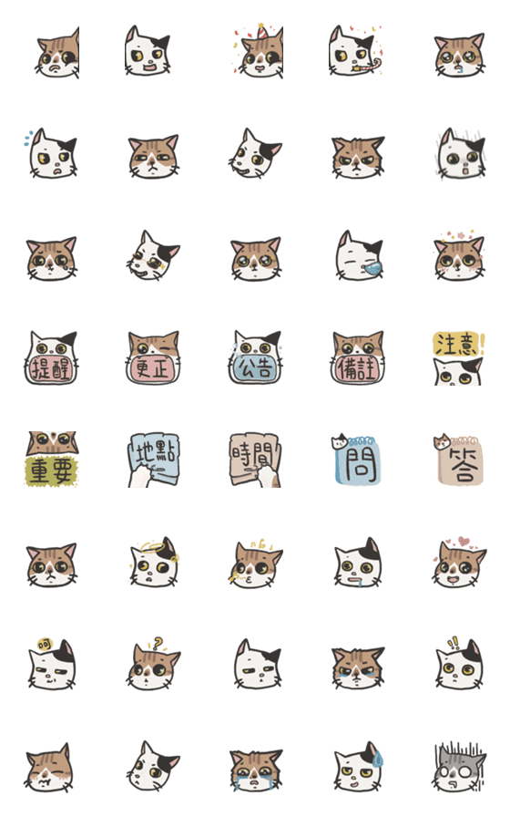 [LINE絵文字]Meow x Pointの画像一覧