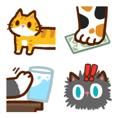 [LINE絵文字] Love cats-hands and feet Emojiの画像