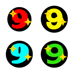 [LINE絵文字] Number emoji Dookdik 20の画像