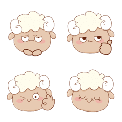 [LINE絵文字] Jhony Sheep (Emoji)の画像