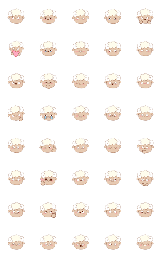 [LINE絵文字]Jhony Sheep (Emoji)の画像一覧