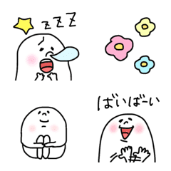 [LINE絵文字] 【よく出てくる白いヤツ】の画像