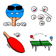 [LINE絵文字] table tennis sportの画像