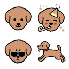 [LINE絵文字] たれ耳の犬の絵文字の画像