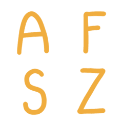 [LINE絵文字] A-Z Orange V.1の画像