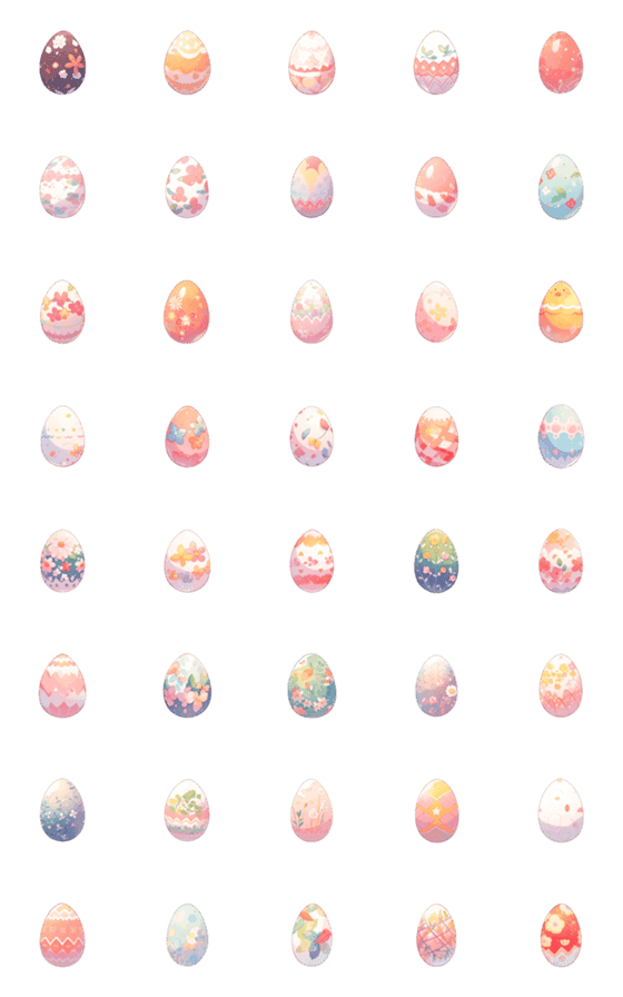 [LINE絵文字]Easter Eggsの画像一覧