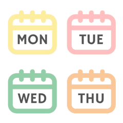 [LINE絵文字] Calendar [ Days ＆ Months ]の画像