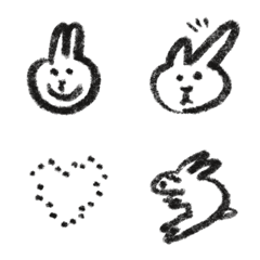 [LINE絵文字] Emoji pencil Rabbitの画像