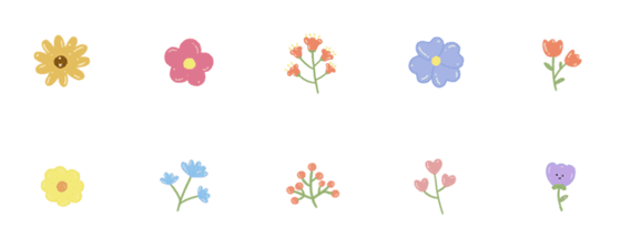 [LINE絵文字]Flowers shyの画像一覧