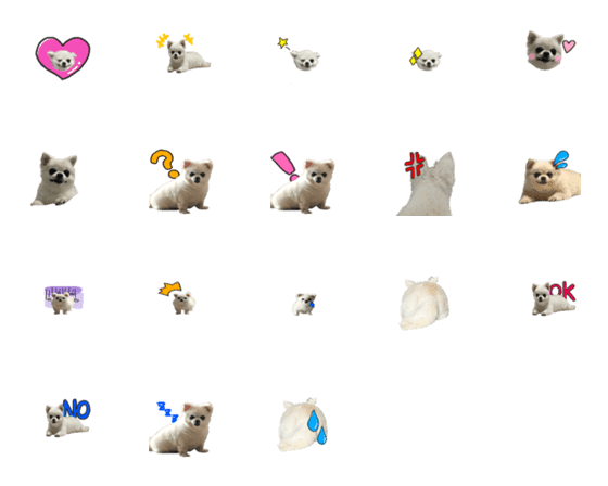 [LINE絵文字]こつぶ絵文字の画像一覧