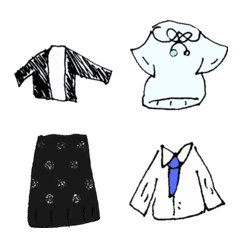 [LINE絵文字] いろんな洋服とかの画像