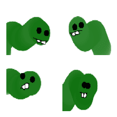 [LINE絵文字] This is a green wormの画像