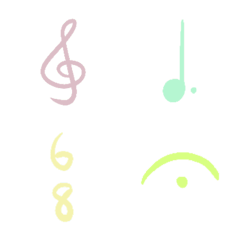 [LINE絵文字] colorful music iconの画像