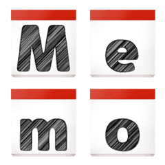 シンプルボールペン メモデコ文字の絵文字メイン画像