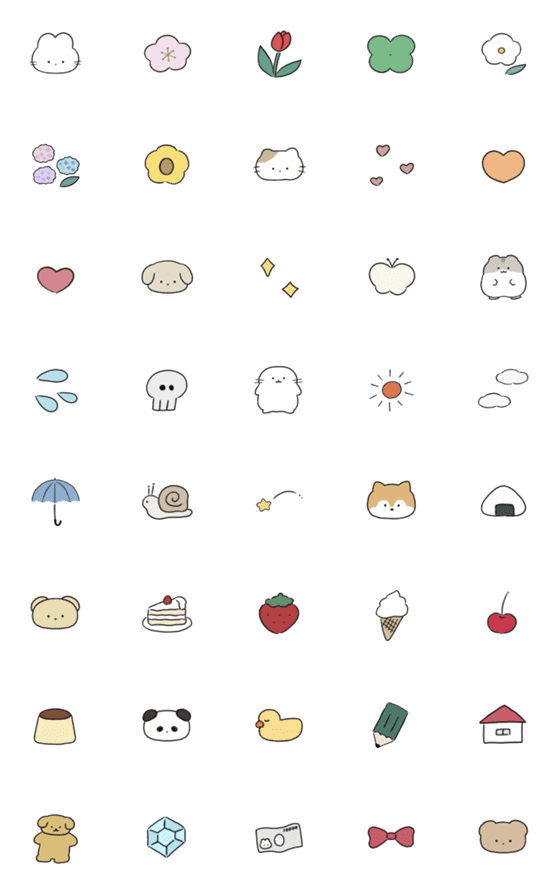 [LINE絵文字]amai emoji 54の画像一覧