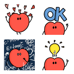 [LINE絵文字] Mr.heart:Daily dynamic emoticon stickersの画像