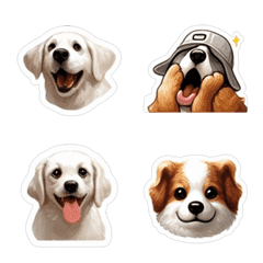 [LINE絵文字] 私と私の犬の間に違いはありません 犬 4の画像