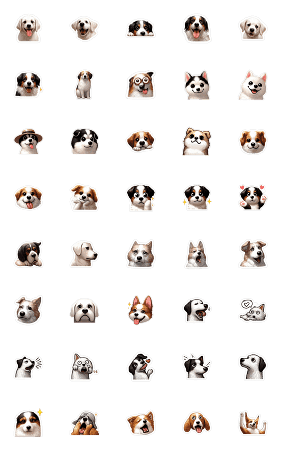 [LINE絵文字]私と私の犬の間に違いはありません 犬 4の画像一覧