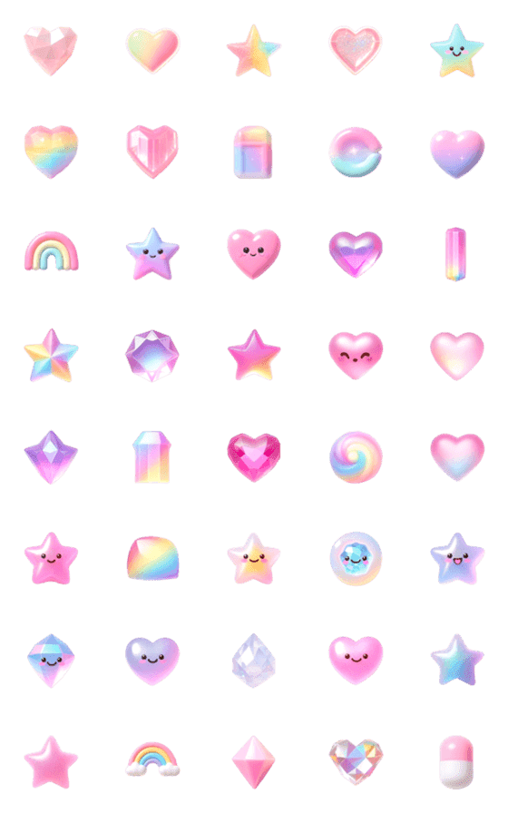 [LINE絵文字]ラブリー デコ 絵文字の画像一覧