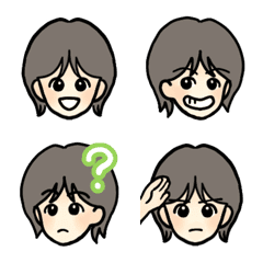 [LINE絵文字] 感情豊かな女の子の画像