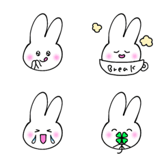 [LINE絵文字] 【かわいく想い伝える】あると便利うさぎ集の画像