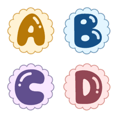 Colorful Flower Lettersの絵文字メイン画像