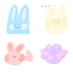 [LINE絵文字] rabbit rabbit rabbit rabbitの画像