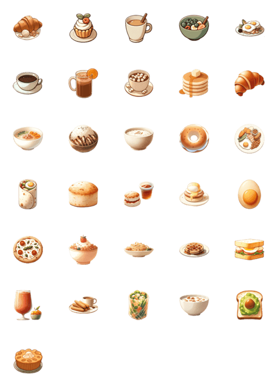 [LINE絵文字]Breakfast v.1の画像一覧