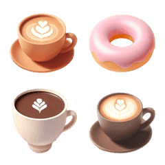 [LINE絵文字] コーヒー カフェ 絵文字7の画像