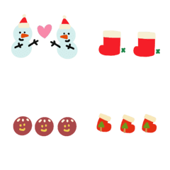 [LINE絵文字] Christmas small picture Revised versionの画像