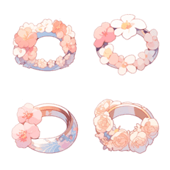 [LINE絵文字] Wreaths and floral rings 2の画像