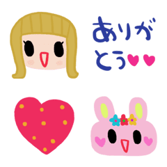 [LINE絵文字] (色んな絵文字セット632大人可愛いシンプルの画像