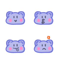 purple little catの絵文字メイン画像