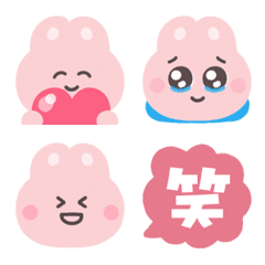 [LINE絵文字] うさぎ♡POP絵文字の画像