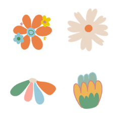 [LINE絵文字] Emoji Flower:colorful flower:cute flowerの画像