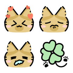 [LINE絵文字] ねこのかんじょうひょうげん emojiの画像