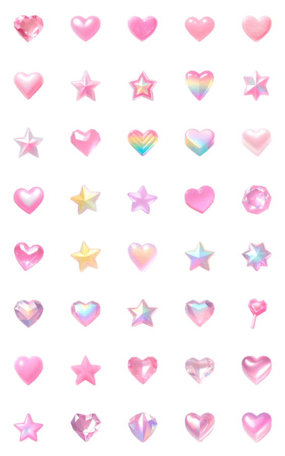 [LINE絵文字]ラブリー デコ 絵文字3の画像一覧