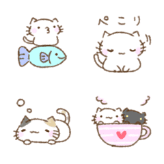 [LINE絵文字] ねっこねこ 毎日使えるの画像