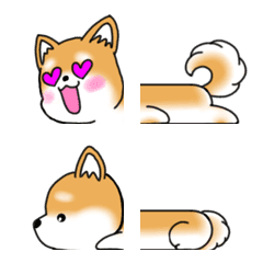 [LINE絵文字] 柴犬の繋がる絵文字 2の画像