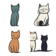 [LINE絵文字] おしゃれ猫さんの画像