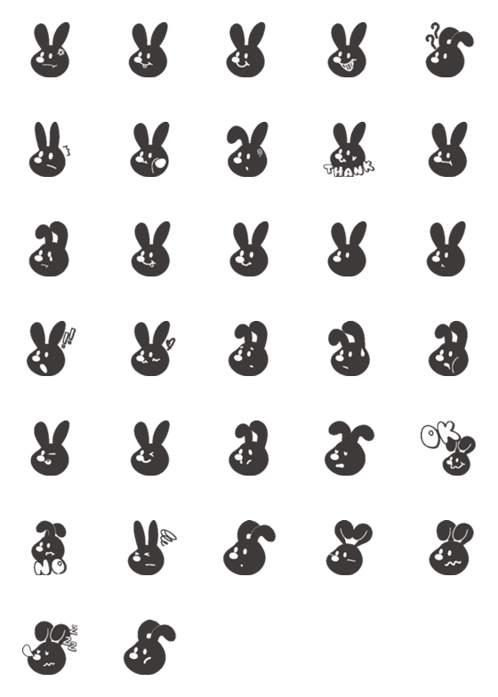 [LINE絵文字]Hamii_Keimi bunnyの画像一覧