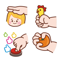 [LINE絵文字] Cute chubby handsの画像