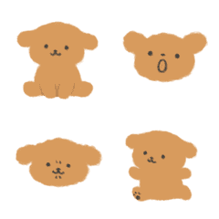 [LINE絵文字] Puppy Poodleの画像