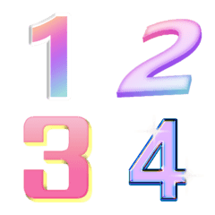 [LINE絵文字] Classic number animation emoji 2の画像