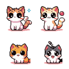 [LINE絵文字] cat kitten cute cartoon06の画像