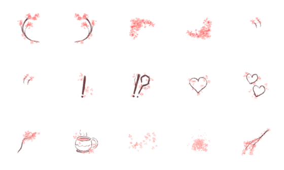 [LINE絵文字]cherry blossoms cuteの画像一覧