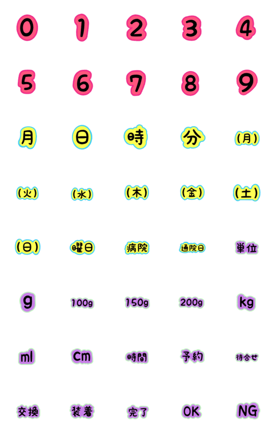 [LINE絵文字]イチガタ絵文字パート1の画像一覧