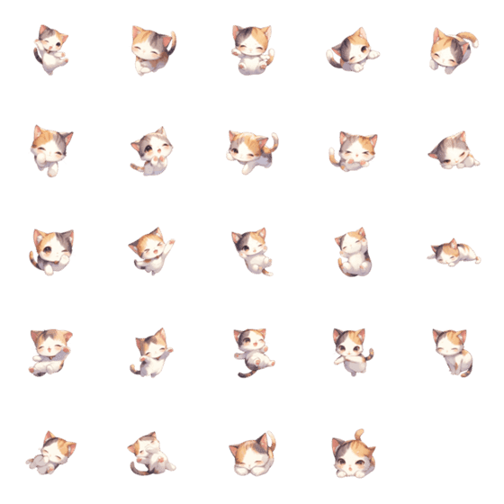 [LINE絵文字]Playful orange tabby catの画像一覧